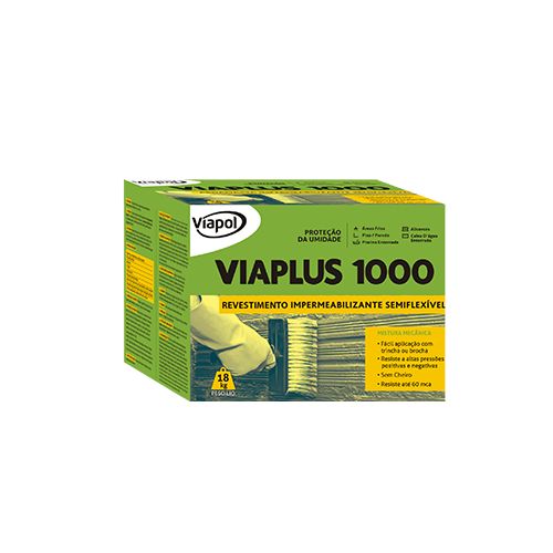 Imagem Produto REVESTIMENTO IMPERMEABILIZANTE SEMIFLEXIVEL 1000 18KG (VIAPLUS 1.000) - VIAPOL