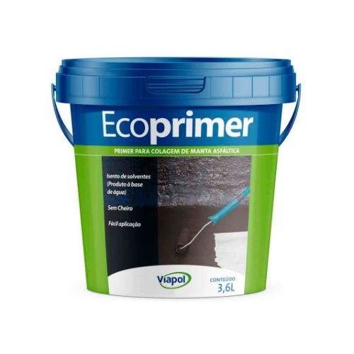 Imagem Produto PRIMER PARA COLAGEM DE MANTA E FITA ASFALTICA 3,6 LITROS (3,6 KG) (ECOPRIMER) - VIAPOL