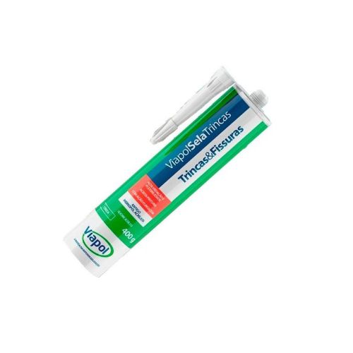 Imagem Produto SELANTE ACRILICO FLEXIVEL PARA TRINCAS BRANCO 400G (VIAPOLSELA TRINCAS) - VIAPOL