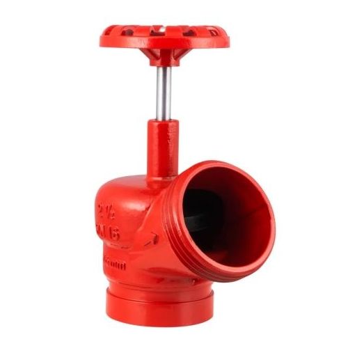 Imagem Produto VALVULA ANGULAR (REGISTRO GLOBO) FERRO FUNDIDO RANHURADA 2 1/2 45 GRAUS - 73MM - SEGURIMAX