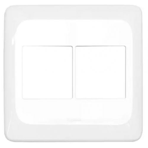 Imagem Produto PLACA 4X4 COM 2+2 ESPACOS BRANCA COM SUPORTE POP - PIAL