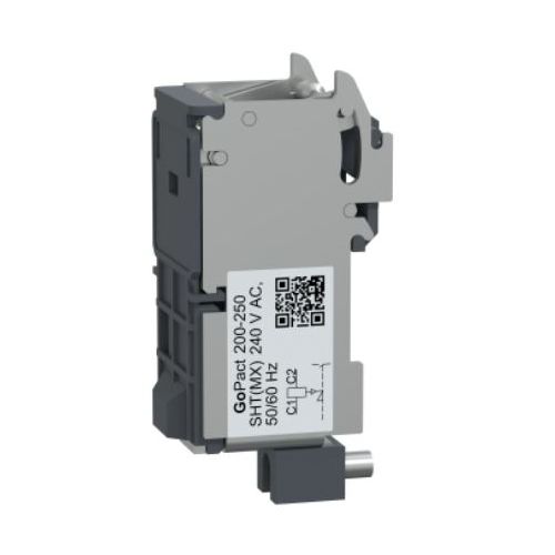 Imagem Produto BOBINA DISPARO 240VAC PARA DISJUNTOR CAIXA MOLDADA 200-250A G20-25SHT240AC - SCHNEIDER