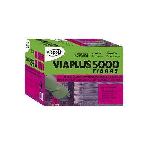 Imagem Produto REVESTIMENTO IMPERMEABILIZANTE FLEXIVEL 5000 FIBRAS 18KG (VIAPLUS 5.000) - VIAPOL
