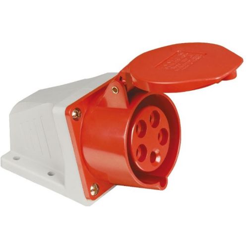 Imagem Produto TOMADA BLINDADA SOBREPOR 5 POLOS 32A 380/440V 6 HORAS VERMELHA IP44 TSWD-32P5H6E53 - WEG