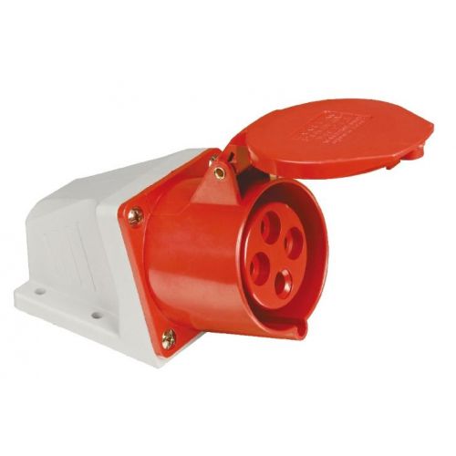 Imagem Produto TOMADA BLINDADA SOBREPOR 4 POLOS 32A 380/440V 6 HORAS VERMELHO IP44 TSWD-32P4H6E53 - WEG