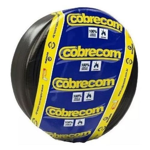 Imagem Produto CABO PP COBRE PVC 70G 500V 3X4MM PRETO - COBRECOM