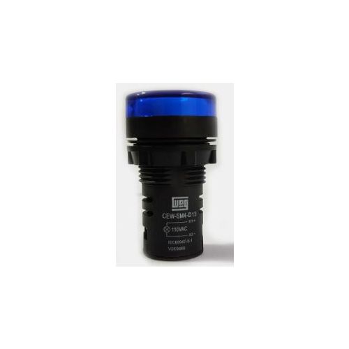 Imagem Produto SINALEIRO PLASTICO LED 22,0 110VCA AZUL REDONDO CEW-SM4-D13 - WEG