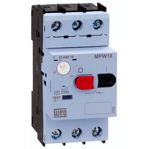 Imagem Produto DISJUNTOR MOTOR 3 POLOS 2,5-4,0A 100KA/440V MPW18-3-U004 - WEG