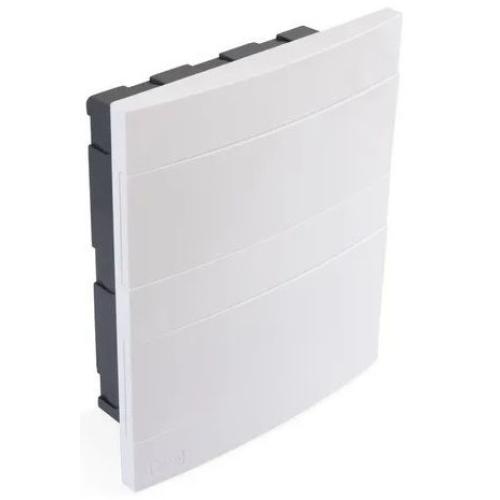 Imagem Produto CD PVC EMBUTIR 24/28 DISJUNTORES DIN BRANCO PORTA BRANCA SLIM - DDG