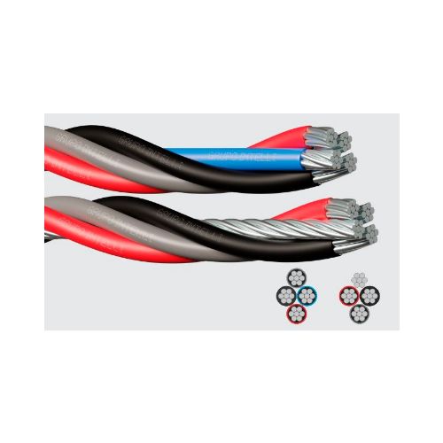 Imagem Produto CABO ALUMINIO QUADRUPLEX 3X35+35MM NEUTRO NU