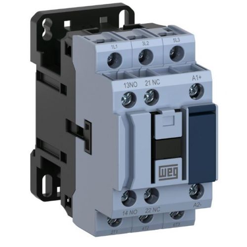 Imagem Produto CONTATOR PRINCIPAL TRIPOLAR 18A 1NA1NF 380VCA 50/60HZ CWB18-11-30D33 - WEG