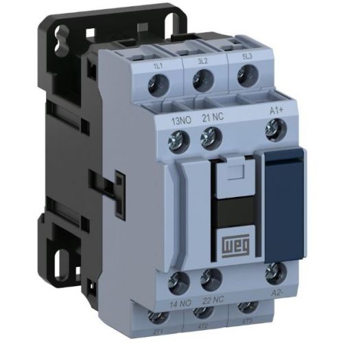 Imagem Produto CONTATOR PRINCIPAL TRIPOLAR 9A 1NA1NF 24VCA CWB9-11-30D02 - WEG