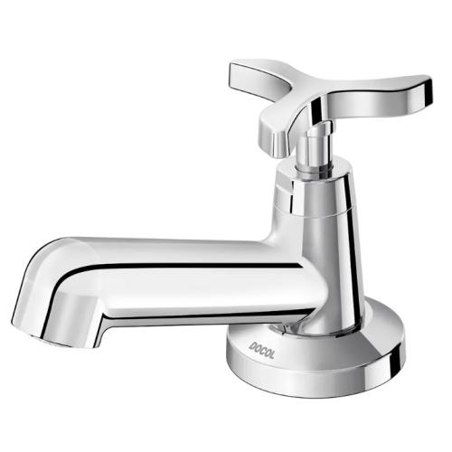 Imagem Produto TORNEIRA COZINHA METALICA MESA BICA BAIXA FIXA CROMADA COM AREJADOR NOVA PERTUTTI - DOCOL