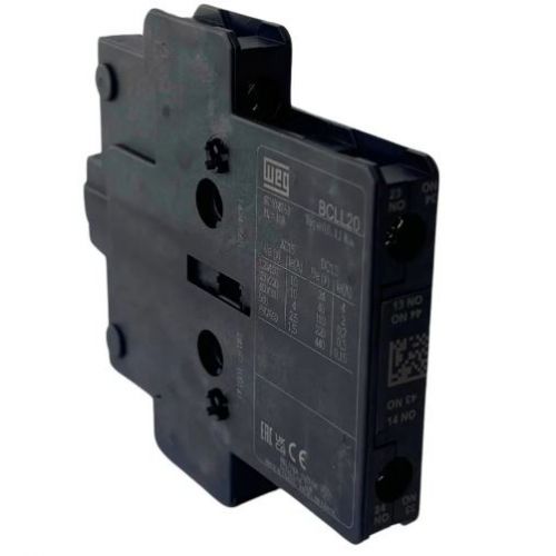 Imagem Produto BLOCO CONTATO AUXILIAR P/CONTATOR CWL 2NA LATERAL BCLL20 - WEG