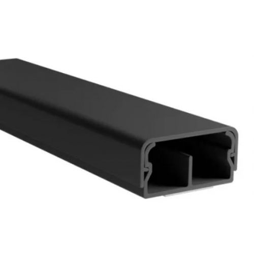 Imagem Produto CANALETA PVC SISTEMA X 20X10 PRETA COM DIVISORIA COM DUPLA FACE - MAR GIRIUS