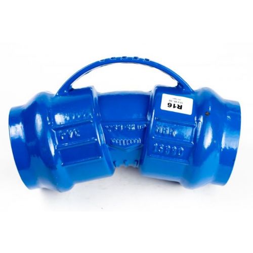 Imagem Produto CURVA 22G FERRO FUNDIDO PBA COM BOLSA KLIKSO DN50 AZUL - PAM