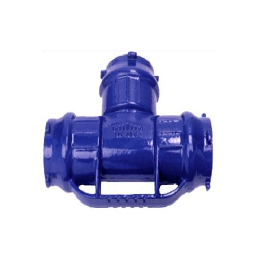 Imagem Produto TE FERRO FUNDIDO PBA COM BOLSA KLIKSO DN50 AZUL - PAM