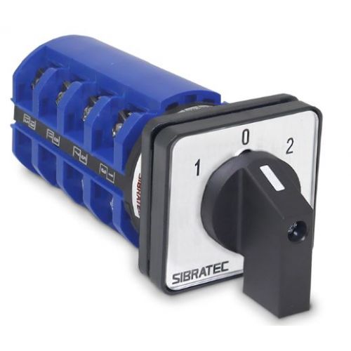 Imagem Produto CHAVE TRANSFERENCIA MANUAL REDE/GERADOR TETRAPOLAR 63A 3 POSICOES LW28-63A-4 - SIBRATEC