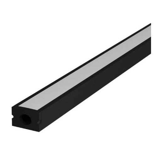 Imagem Produto PERFIL PARA FITA LED SOBREPOR PRETA 17X08MM (3MT) - AVANT
