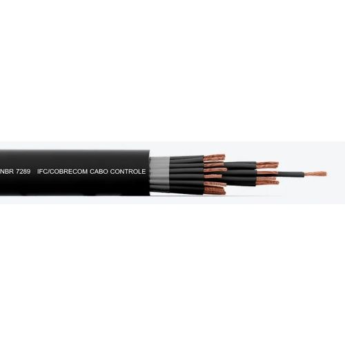 Imagem Produto CABO CONTROLE COBRE PVC 70G 500V 12X0,75MM PRETO - COBRECOM