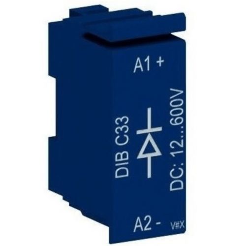 Imagem Produto BLOCO SUPRESSOR/ANTIPARASITA P/CONTATOR 12/600VCC FRONTAL (MODELO DIODO) DIB C33 - WEG