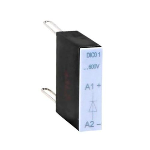 Imagem Produto BLOCO SUPRESSOR/ANTIPARASITA P/CONTATOR CWC07-16 E CWCA0 12/600VCC FRONTAL TERMINAL CLIP (MODELO DIODO) DIC0-1 C33 - WEG