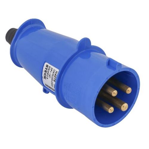Imagem Produto PLUG BLINDADO MACHO 4 POLOS 32A 200/250V 9H AZUL IP44 H4279 - STECK