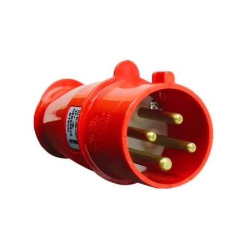 Imagem Produto PLUG BLINDADO MACHO 4 POLOS 16A 380/440V 6H VERMELHO IP44 H4076 - STECK