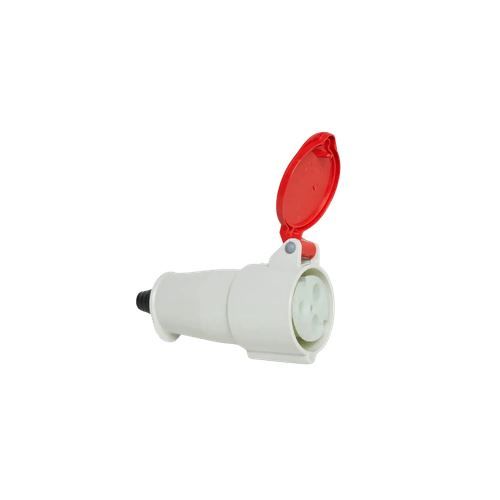 Imagem Produto ACOPLAMENTO BLINDADO EXTENSAO 3 POLOS 16A 380/415VCA 9H VERMELHO IP44 H3059 - STECK