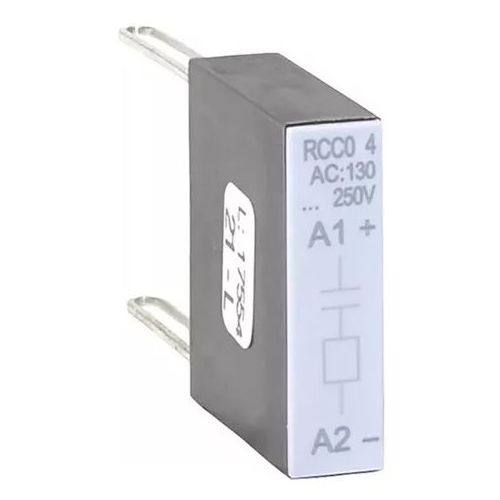 Imagem Produto BLOCO SUPRESSOR/ANTIPARASITA P/CONTATOR CWC07-25 E CWCA0 130/250V TERMINAL CLIP (MODELO RC) RCC0-4 D63 - WEG