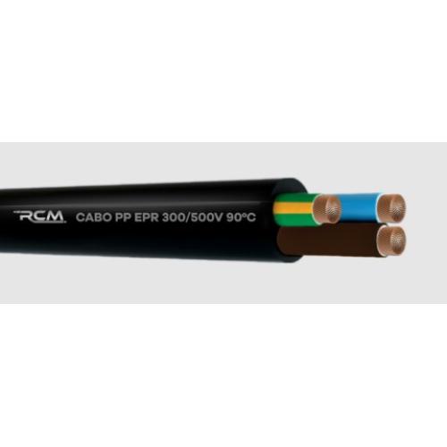 Imagem Produto CABO PP COBRE PVC 70G 500V 3X4MM PRETO - RCM