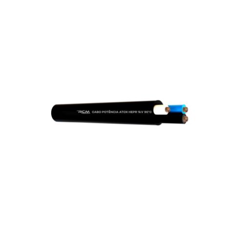 Imagem Produto CABO FLEXIVEL COBRE HEPR 90G 1KV 3X6MM PRETO ATOX - RCM