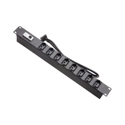 Imagem Produto REGUA PARA RACK 8 TOMADAS 2P+T 10A PRETA