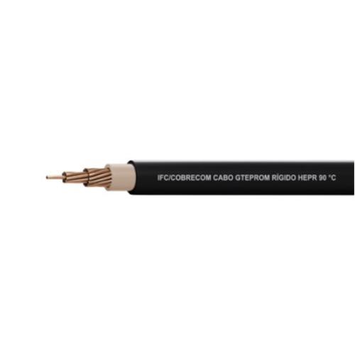 Imagem Produto CABO RIGIDO COBRE HEPR 90G 1KV 1X95MM PRETO - COBRECOM