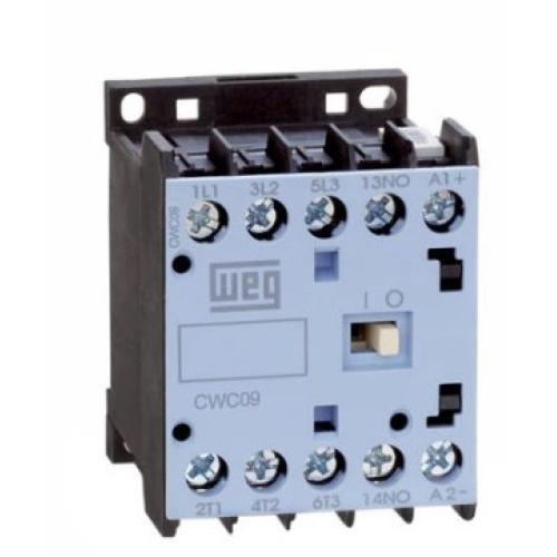 Imagem Produto MINI CONTATOR 9A 1NF 127VCA 50/60HZ  CWC09-01-30D17 - WEG
