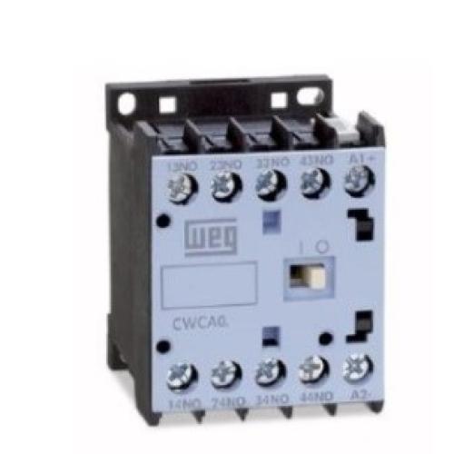 Imagem Produto MINI CONTATOR 10A 3NA 1NF 220VCA 60HZ CWCA0-31-00V26 - WEG
