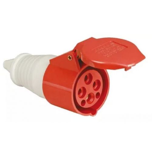 Imagem Produto ACOPLAMENTO BLINDADO EXTENSAO 4 POLOS 63A 380/440VCA 6H VERMELHO IP67 CIW-63P4H6E53 - WEG