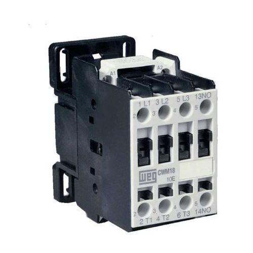 Imagem Produto CONTATOR PRINCIPAL TRIPOLAR 18A 2NA2NF 24VCA 50/60HZ  CWM18-22-30D02 - WEG