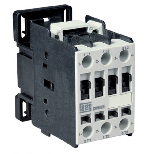 Imagem Produto CONTATOR PRINCIPAL TRIPOLAR 25A 1NA1NF 220VCA CWM25-11-30V26 - WEG
