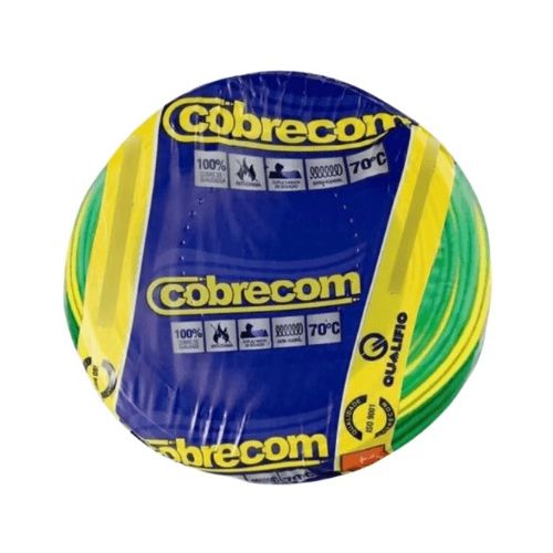 Imagem Produto CABO FLEXIVEL COBRE PVC 70G 750V 1X2,5MM VERDE/AMARELO - COBRECOM