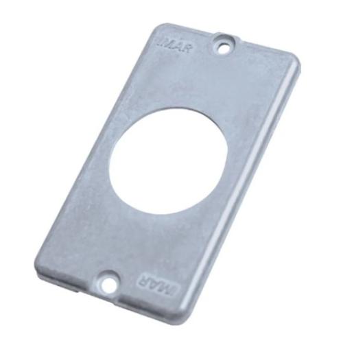 Imagem Produto TAMPA P/CONDULETE ALUMINIO SEM PINTURA 1 ESPACO REDONDO 1"