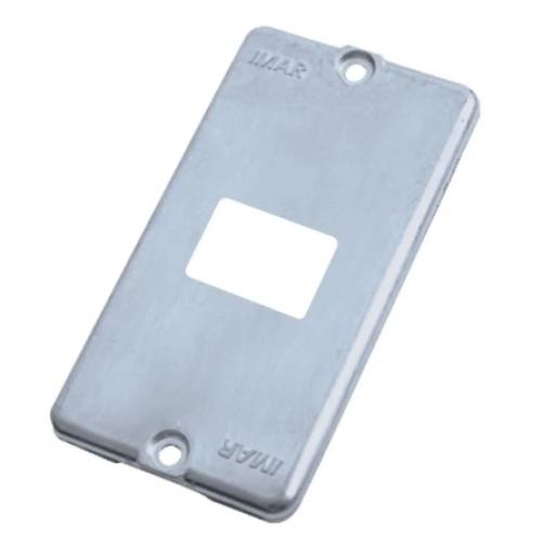 Imagem Produto TAMPA P/CONDULETE ALUMINIO SEM PINTURA 1 ESPACO RJ45 1"