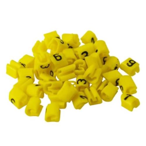 Imagem do produto MARCADOR MILENIUM (MHG1/3) 0,3-1,5MM2 (B) AMARELO (VALOR DE 1000 PECAS) - HELLERMANN