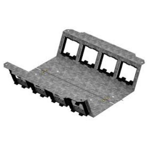 Imagem Produto ADAPTADOR ABS P/ CAIXA PISO SQR DUPLA 12 BLOCOS - DUTOTEC
