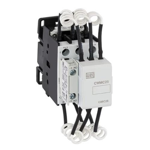 Imagem do produto CONTATOR P/CAPACITOR 20KVAR 25A 380V CWMC25-10-30X41 - WEG