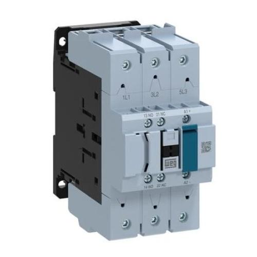 Imagem Produto CONTATOR PRINCIPAL TRIPOLAR 95A 1NA1NF 110VCA/255VCC 50/60HZ CWB95-11-30E65 - WEG