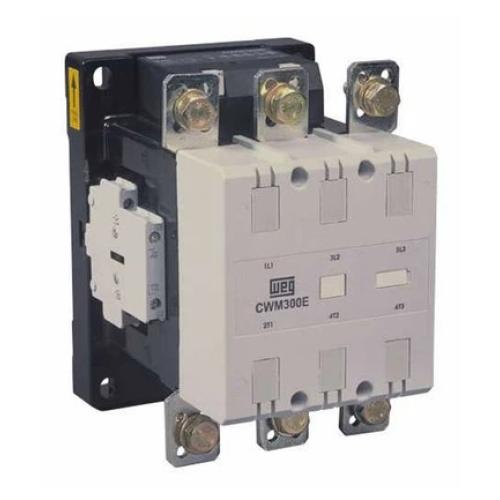 Imagem Produto CONTATOR PRINCIPAL TRIPOLAR 300A 2NA2NF 110VCA/255VCC 50/60HZ CWM300-22-30E65 - WEG