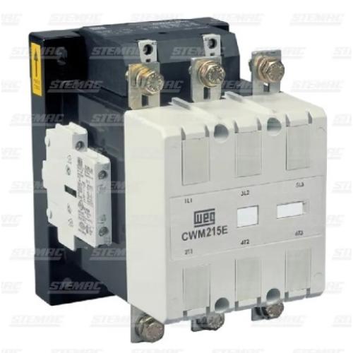 Imagem Produto CONTATOR PRINCIPAL TRIPOLAR 215A 2NA2NF 110VCA/255VCC 50/60HZ CWM215-22-30E65 - WEG