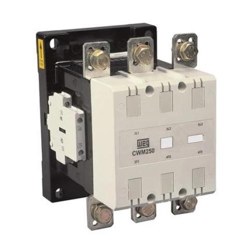 Imagem Produto CONTATOR PRINCIPAL TRIPOLAR 250A 2NA2NF 110VCA/255VCC 50/60HZ CWM250-22-30E65 - WEG