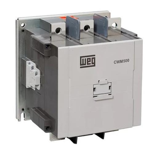 Imagem Produto CONTATOR PRINCIPAL TRIPOLAR 500A 2NA2NF 200-240VCA/200-220VCC 50/60HZ CWM500-22-30E39 - WEG